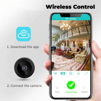 Mini WiFi Camera A9 - Smart Home Security with Motion Detection, Night Vision, and 360° Rotation
