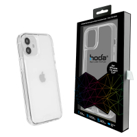 【hoda】iPhone 12 mini 5.4吋 晶石鋼化玻璃軍規防摔保護殼(透明)