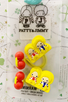 【震撼精品百貨】彼得&amp;吉米Patty &amp; Jimmy~三麗鷗 彼得&amp;吉米造型髮束兩入-黃*77807