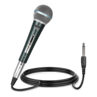 6.35Microphone Speaker Microphone Wired Dynamic Microphone KTV Conference Performance Lecture Use Wired Microphone Karaoke