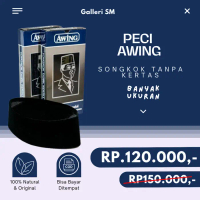 PECI AWING HITAM AC SONGKOK TANPA KERTAS SONGKOK AWING - ISLAMICALLURE