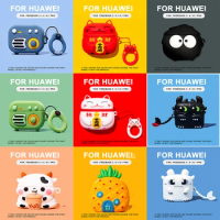 3D Earphone Case For Huawei Freebuds 4i Pro Case Silicon Cute Cartoon Dog Cover For Huawei Freebuds Pro 4i 3 4 Case Charging Box