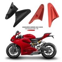 For Ducati Panigale 899 Panigale 1199 2013-2015 Motorcycle Rearview Mirror Hole Cap Cover Mirrors Eliminators Baffle Base Cover
