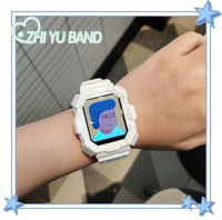 適用applewatchSE蘋果手錶iwatch一體矽膠錶帶6透明冰川保護殼白色41mm