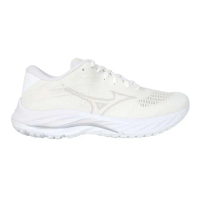 【MIZUNO 美津濃】WAVE RIDER 27 SSW 女慢跑鞋-路跑 運動鞋 白米白(J1GD237573)
