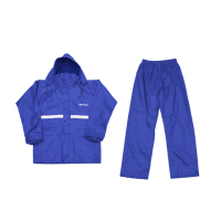 【Rainfreem】超透氣 雨衣 兩件式雨衣 雨褲 機車雨衣 露營登山 外送通勤 - 蔚藍色