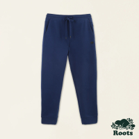 【Roots】Roots男裝-城市悠遊系列 有機棉縮口休閒褲(藍色)
