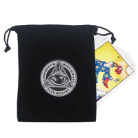 Tarot Bag Soft Flannel Drawstring Pouches For Tarot Oracle Dice Rune Playing Cards Jewelry Crystal Coins Phone Home Accessories