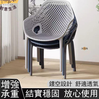 特惠/店長優選 【免運 承重400】靠背椅 餐桌椅 扶手椅 休閒椅 塑膠椅 餐椅 座椅 網紅椅 簡約凳子 北歐風 戶外椅1新店開業 全館八折起 售後保障