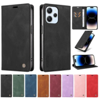 Luxury Wallet Leather Protect Case For Xiaomi Redmi 12 4G &amp; 5G 12C Redmi12C Redmi12 Cases Magnetic Flip Cover Shell Capa RN02A
