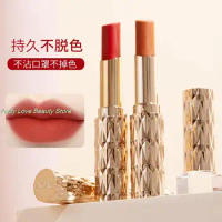AGAG Nude Velvet Matte Lipstick Long Lasting Waterproof Color Rendering Non-stick Cup Lip Glaze Rotten Tomato Red Woman Cosmetic