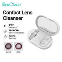 EraClean GM02 Contact Lenses Cleaner Ultrasonic Cleaning Machine 56000 Times Vibration USB Charging IPX7 Contact Lens Cleaner