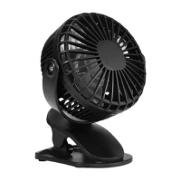 Small Clip On Fan USB Rechargeable Mini Desktop Personal Fan Quiet Operation 3 Speeds Portable Table Fan For Cars Indoor/Outdoor