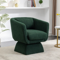 Leisure Chair,Swivel Accent Chair,Modern 360 ° Rotating Chair,Comfortable Accent Sofa Chair for Living Room,Bedroom,Office,Green