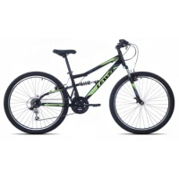 High Quality 26 inch Steel Bicycle 21Speed Full Suspension Mountain Bike VBrake Customized MTB Bike For Youth And Adult