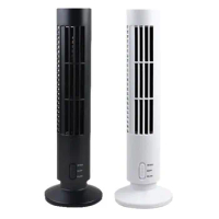 Portable USB Vertical Bladeless Fan, Mini Air Condition Fan Desk Cooling Tower Fan for Home
