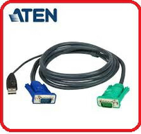 ATEN 宏正2L-5201U 1.2公尺 USB 介面切換器連接線附三合一SPHD連接頭 適用 CS1308  KVM