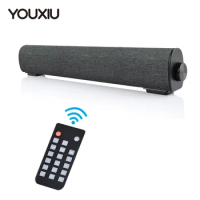 YOUXIU 10W Computer Soundbar Wireless Indoor Outdoor Speakers Bluetooth TV Sound Bars With Remote Control