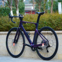 TWITTER R10 RS-24S T800 High modulus Carbon Fiber Road Bike12*142mm Thru Axle Disc Brake Bicycle Fully hidden inner traces 700C