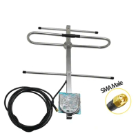 Yagi Antenna UHF 433MHz Signal Booster Amplifier 13dbi Ham Radio TV Antenna Outdoor Directional Wireless Repeater 3meters Cable