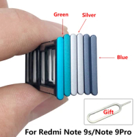 New Sim Tray For Xiaomi Redmi Note 9 Sim Card Holder Tray Slot Holder Replacement Parts For Xiaomi Redmi Note 11 4G Note 9 Pro