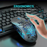 Honeycomb Design Wireless Mouse Rechargeable Bluetooth Silent Ergonomic Computer For Tablet Macbook Air Laptop PC Gaming Office