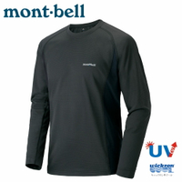 【Mont-Bell 日本 男 COOL L/S T M'S排汗長袖T恤《深灰》】1114121/排汗衣/ 機能衣