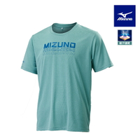 男款短袖T恤 32TAB01029（蒼綠）【美津濃MIZUNO】