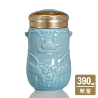 乾唐軒活瓷 | 龍寶隨身杯 / 小 / 單層 / 3色 390ml-淺水藍