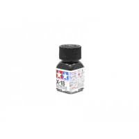 TAMIYA COLOR 80018 X-18 Semi gloss black ENAMEL PAINT 10 ML.
