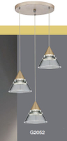 【王品燈飾】透明罩 餐吊燈 (附LED5W×3)
