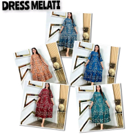 DERES KEKINIAN MOTIF SAKURA/DASTER SUSUN LENGAN 7/8 #Wanita #Pendek #Busui #Dress #Panjang #Tidur  #