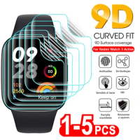 9D Curved Soft Hydrogel Film For Redmi Watch 2 3 Lite Active Screen Protector for Xiaomi Mi Watch Lite Color 2019 Poco Watch