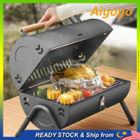 Portable BBQ Grill Outdoor Barbeque Set Camping BBQ Grill Large Foldable BBQ Arang Stand Griller