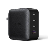 【綠聯】65W 3C1A GaN氮化鎵快速充電器/快充頭(PD3.0/QC4/PPS/四口充電/美國PI 同APPLE晶片)