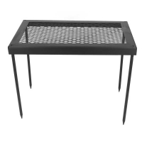 Outdoor Grill Grate Table Quadrangle Outdoor Folding Grill for Picnic
