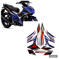 Striping Stiker Body Lis Motor Jupiter Mx King 2026 hitam biru