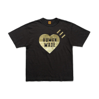 Human made 愛心短袖 2024年龍年設計 竹節棉 棉T T恤 黑色/白色 HM27TE018