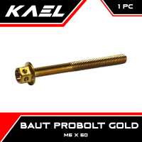 Baut Probolt Flower Kunci 8 M6x60 6x60 6 x 60 Baud Pro Bolt Gold Emas