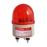 YASONG 90dB Mini Led Strobe Beacon Warning Light DC12V/24V AC220V Signal Emergency Lights With Buzzer LTE-5071J