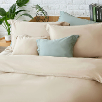 【伊德生活】埃及天絲棉 床包枕套組 單人 莫蘭迪色系(素色、天絲、埃及棉、床包、枕套)