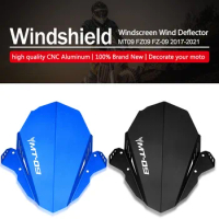 Motorcycle Windscreen Windshield Wind Deflector Shield Screen Protector parts For YAMAHA MT 09 FZ 09 2017 2018 2019 2020 MT09
