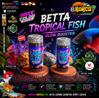 PELET BETTA Glow Booster Warna up tumbuh Optimal ikan hias kecil baby channa betta cupang glowfish c