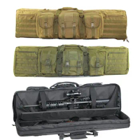 Tactical 47inch Double Rifle Gun Bag Molle Military Carbine Bag for M4a1 AR15 AK47 Airsoft Hunting Sniper Gun Carrying Pack