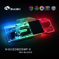 Bykski N-GV2080SWF-X GPU Water Cooling Block For Gigabyte RTX2080 Super Windforce OC 8G / RTX2070 Super Gaming OC 8G