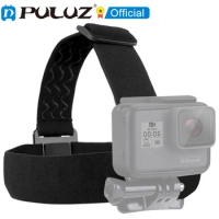 PULUZ Elastic Mount Belt Adjustable Head Strap for GoPro/ Insta360 ONE R/ DJI Osmo Action and Other Action Cameras