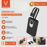 ROJO FOX Powerbank Semi-Solid 20000mAh 22.5W Fast Charging Type-C Two-Way + USB Output Kabel Ganda T