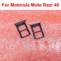 Original Best For Motorola Moto Razr 40 Phone Sim Card Reader Slot Tray Port Holder Flex Cable Replacement
