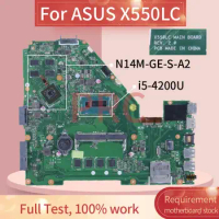 For ASUS X550LC i5-4200U Laptop Motherboard REV:2.0 SR170 N14M-GE-S-A2 DDR3 Notebook Mainboard