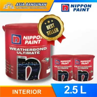 Nippon Paint Weatherbond Ultimate 2.5L Cat Tembok Interior Dinding Anti Daya Sebar Luas Tahan Lama B